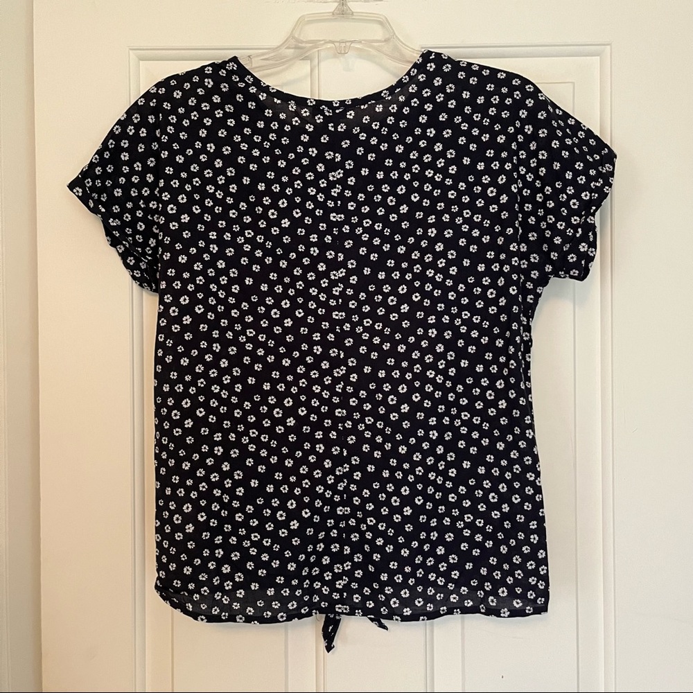 J. Crew Tie Front Blouse XXS - Picture 4 of 6